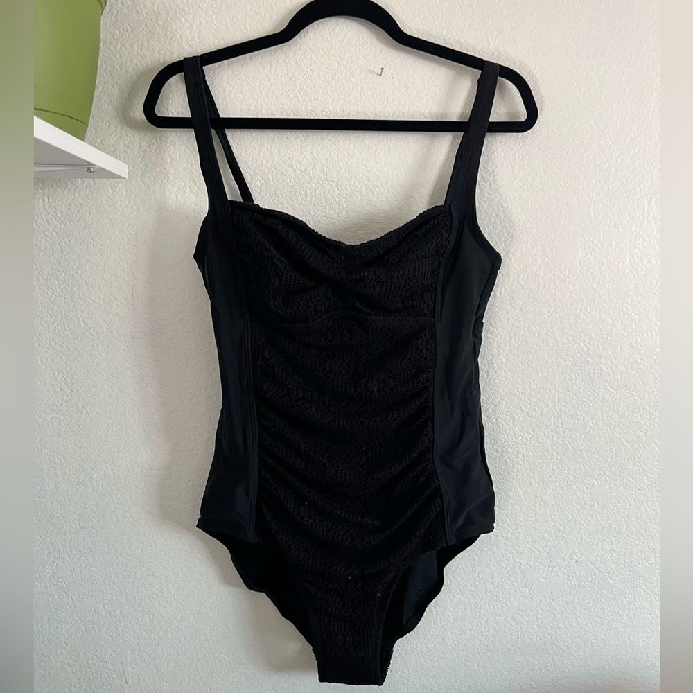 Black Lace Swim Suit